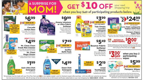 ShopRite P&G 'Surprise From Mom' Feature